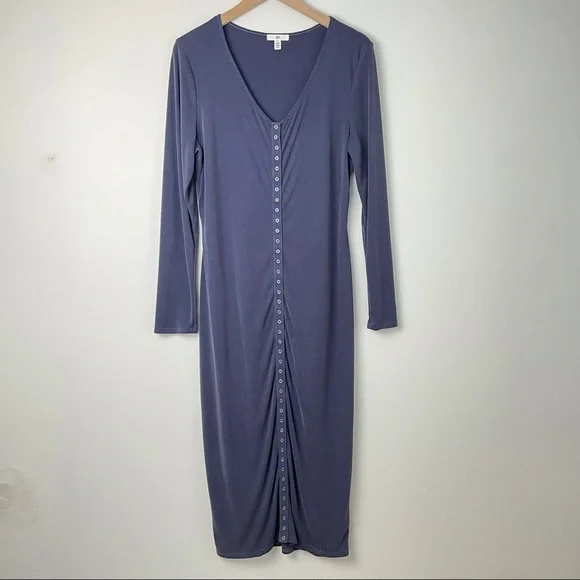 bp long sleeve dress NWT bp Black Long Sleeve V-Neck Sustainable Dress - Size: S